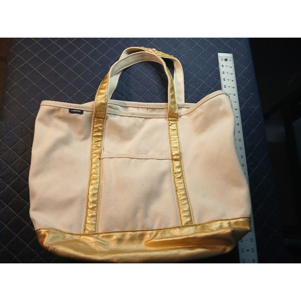 Lands End Canvas Tote Bag Rose Gold  Extra Large